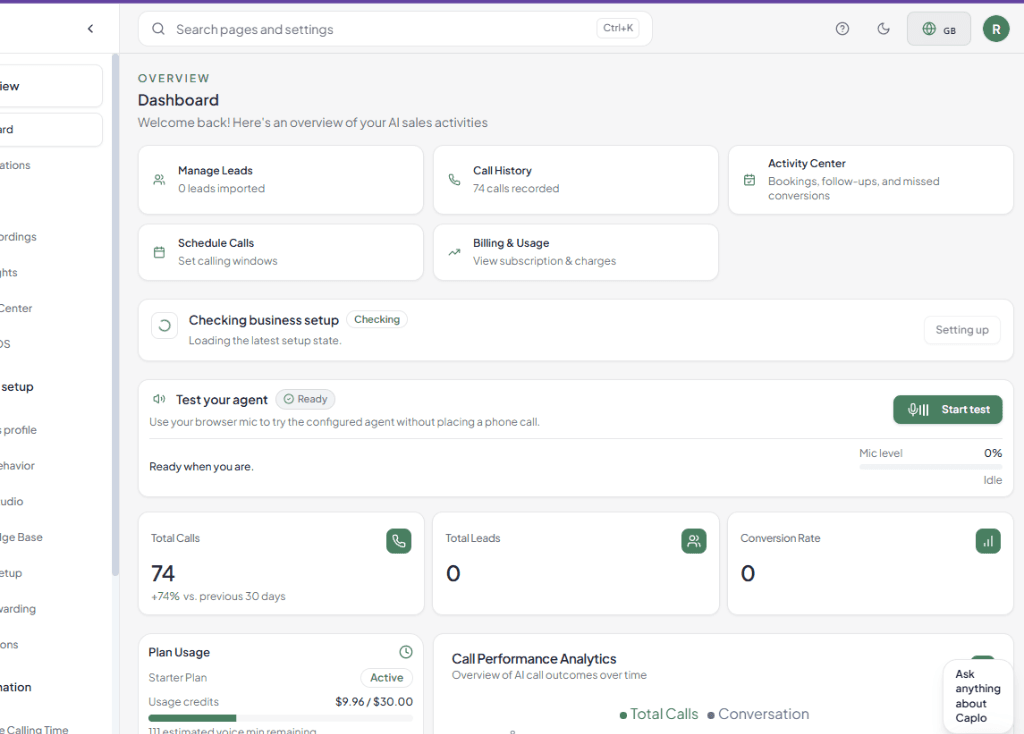 Caplo product screenshot